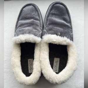 OluKai Ku’una Lanui Dark Gray Slipper 8